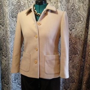 {CASUAL CORNER PETITE} 2P Vintage Beige Wool Coat